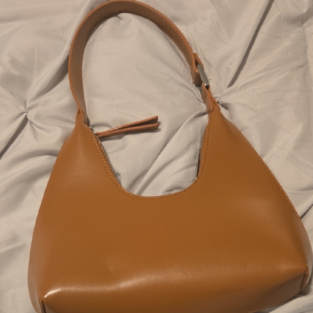 Madison West Tan Shoulder Bag